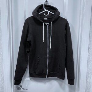 American Apparel - Zip up Hoodie in Black, size M
